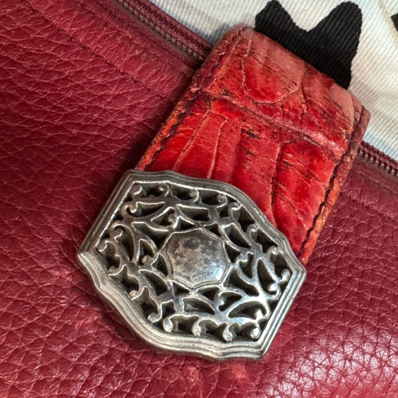 Vintage Y2K Brighton red leather handbag - Picture 7 of 16